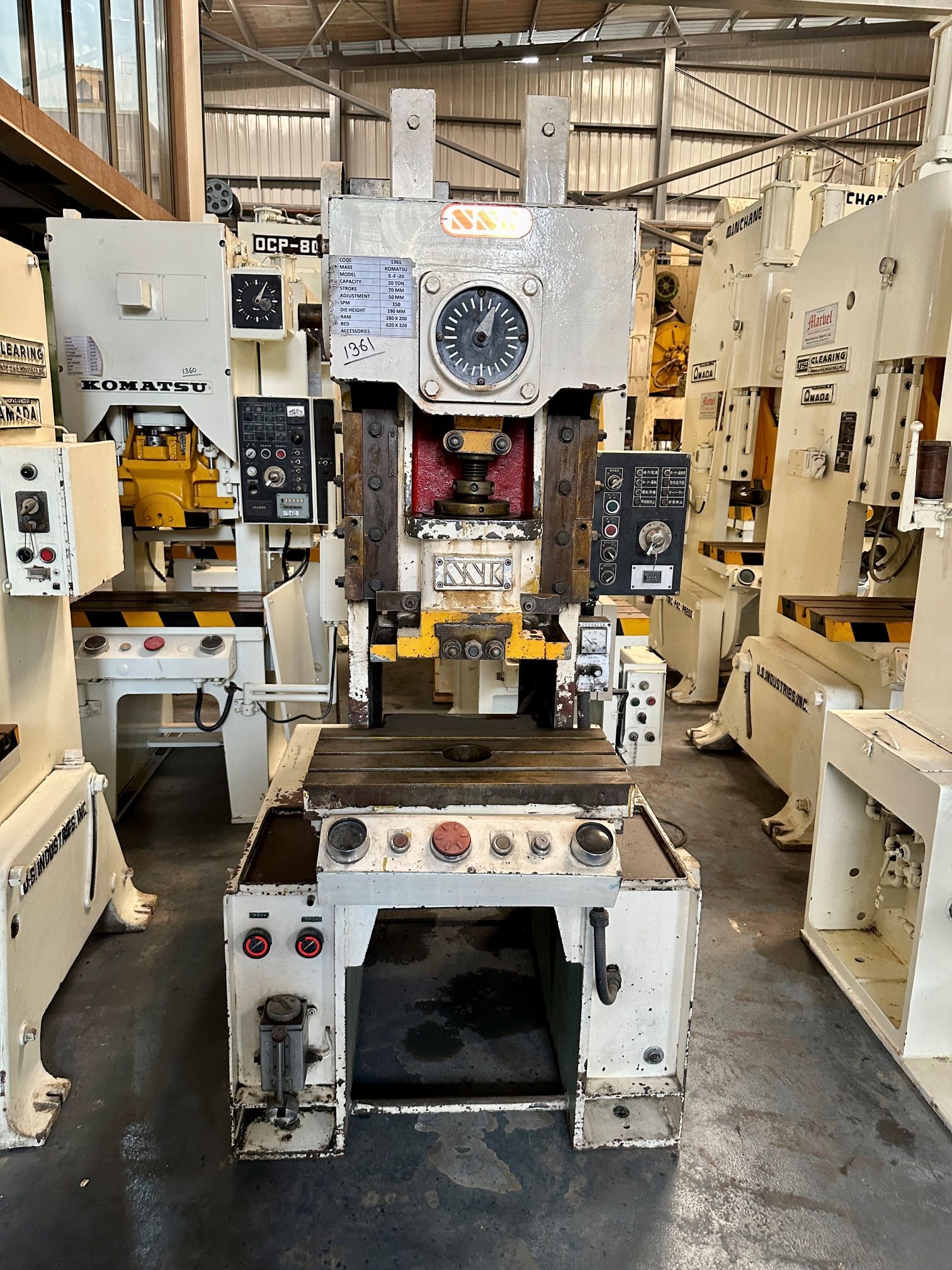 1361 Sato C Frame Single Crank Press