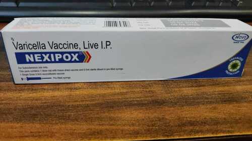 NEXIPOX Vaccine - Single Dose 0.5 ml Injection, Live Attenuated Varicella-Zoster Virus for Immunity Against Chickenpox