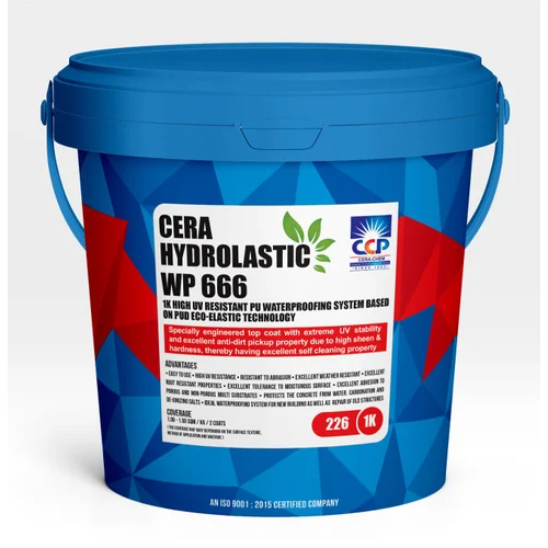 Cera Hydrolastic WP 666- 1K उच्च UV प्रतिरोधी PU जलरोधक समाधान