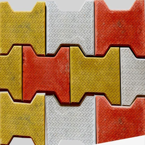 Multicolour I Shape Concrete Paver Block