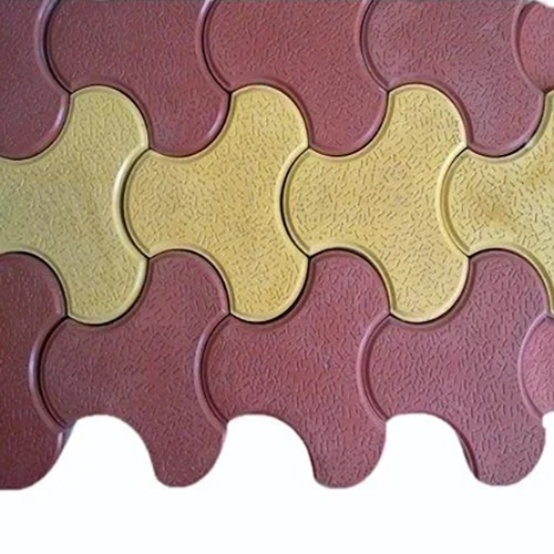 Interlocking Paver Block - High-Quality Concrete, Multicolour Finish , A Grade Dry Density for Enhanced Durability and Strength