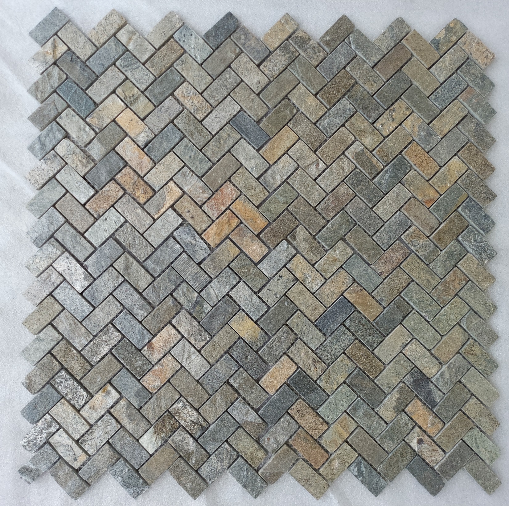 Zeera Green Quartzite Slate Mosaic - Size: 300x300 Mm