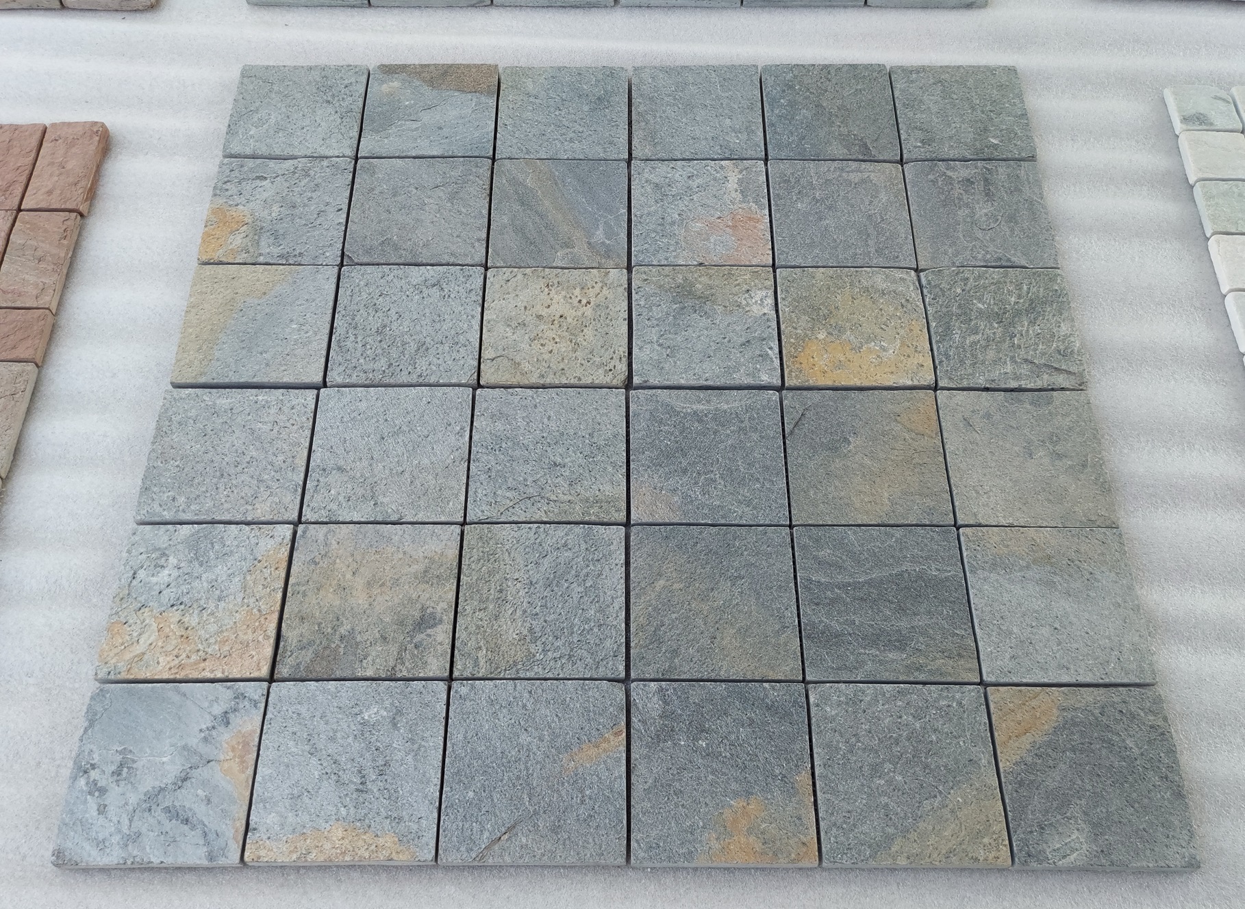 Zeera Green Quartzite Slate Mosaic - Size: 300x300 Mm