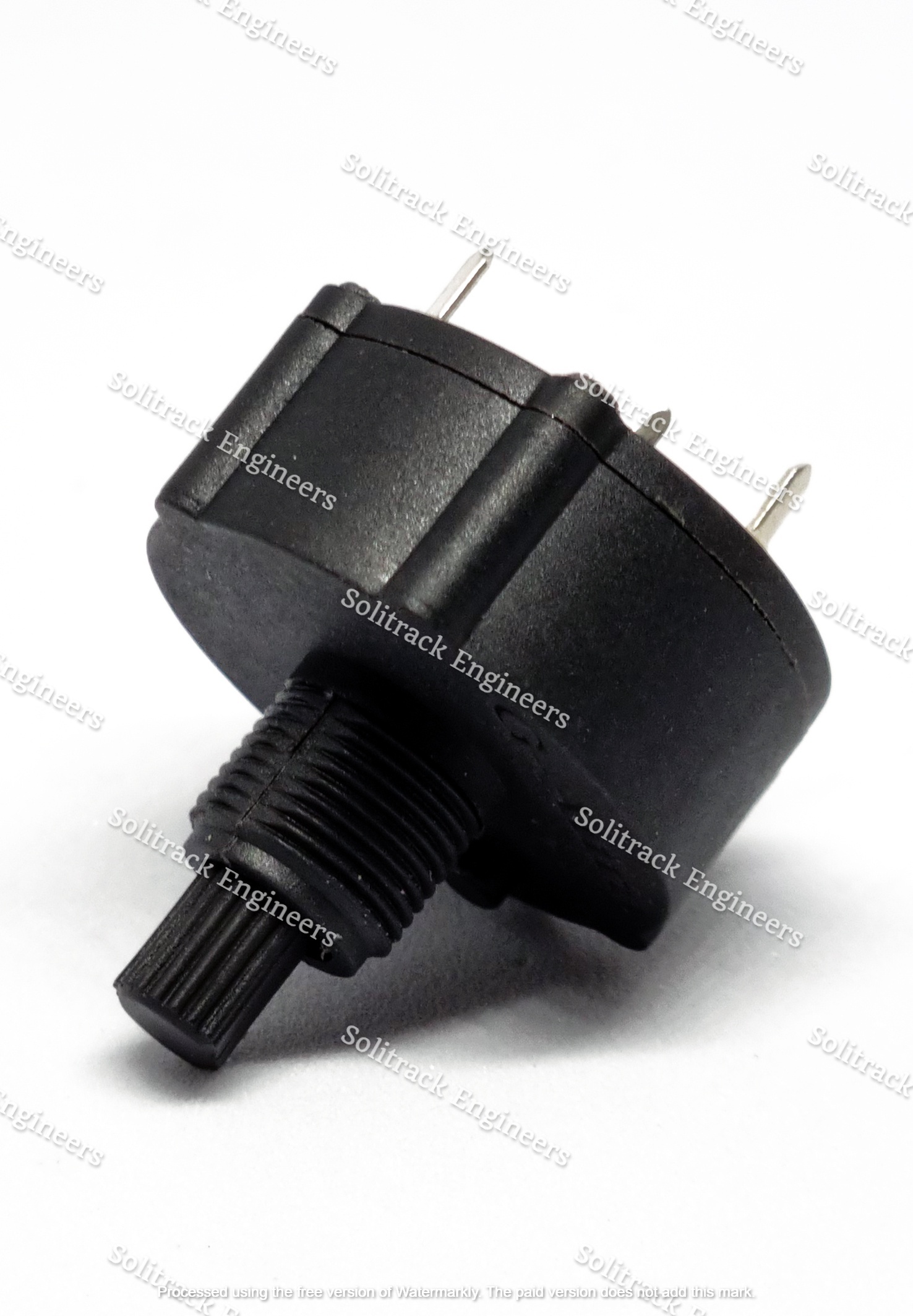 26mm Single Pole Rotary Switch - Nylon Pa6 Gf30%, 16a Rated Current, 220v Voltage, Black Color, 5 To 8 Switch Positions