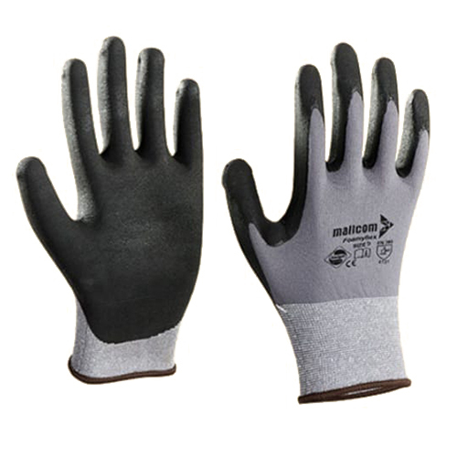 Industrial Safety Gloves - Durable High-Quality Material, Full-Finger Design, Black and Gray Color, Washable for Daily Life Usage