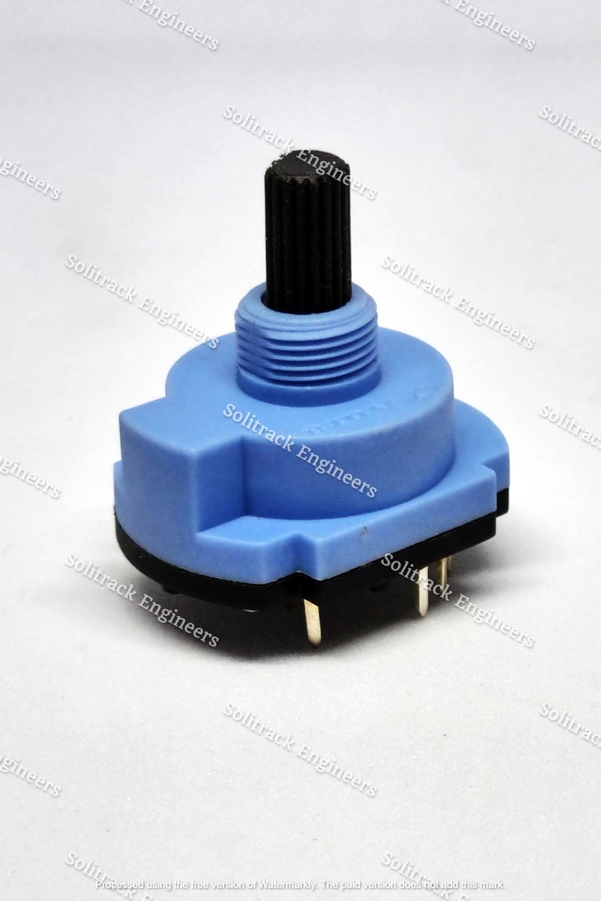 5 Step Full Rotation Switch - Nylon Material, 20mm Size, Blue Black Color | Max Voltage 220 Volt