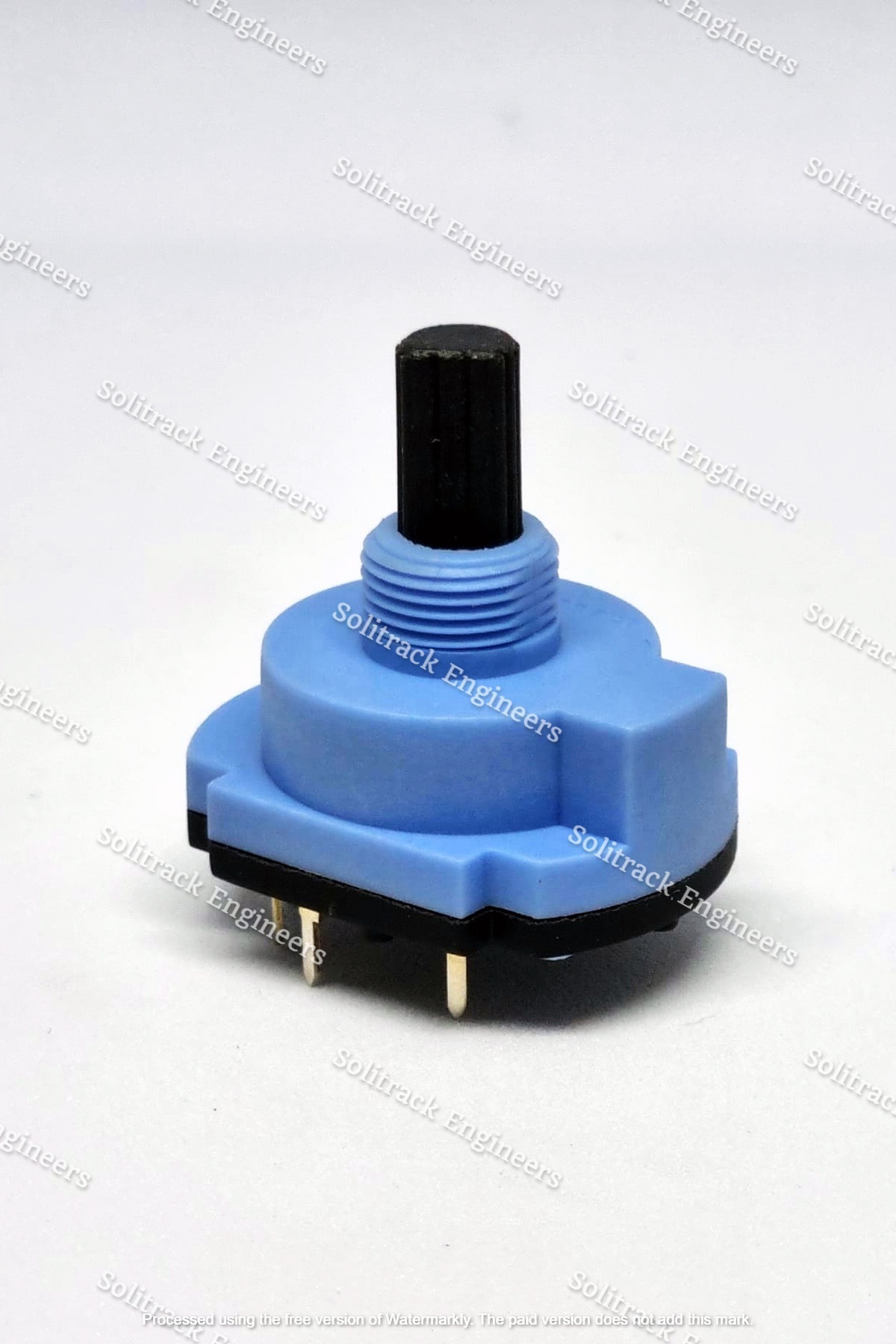 5 Step Full Rotation Switch - Nylon Material, 20mm Size, Blue Black Color | Max Voltage 220 Volt