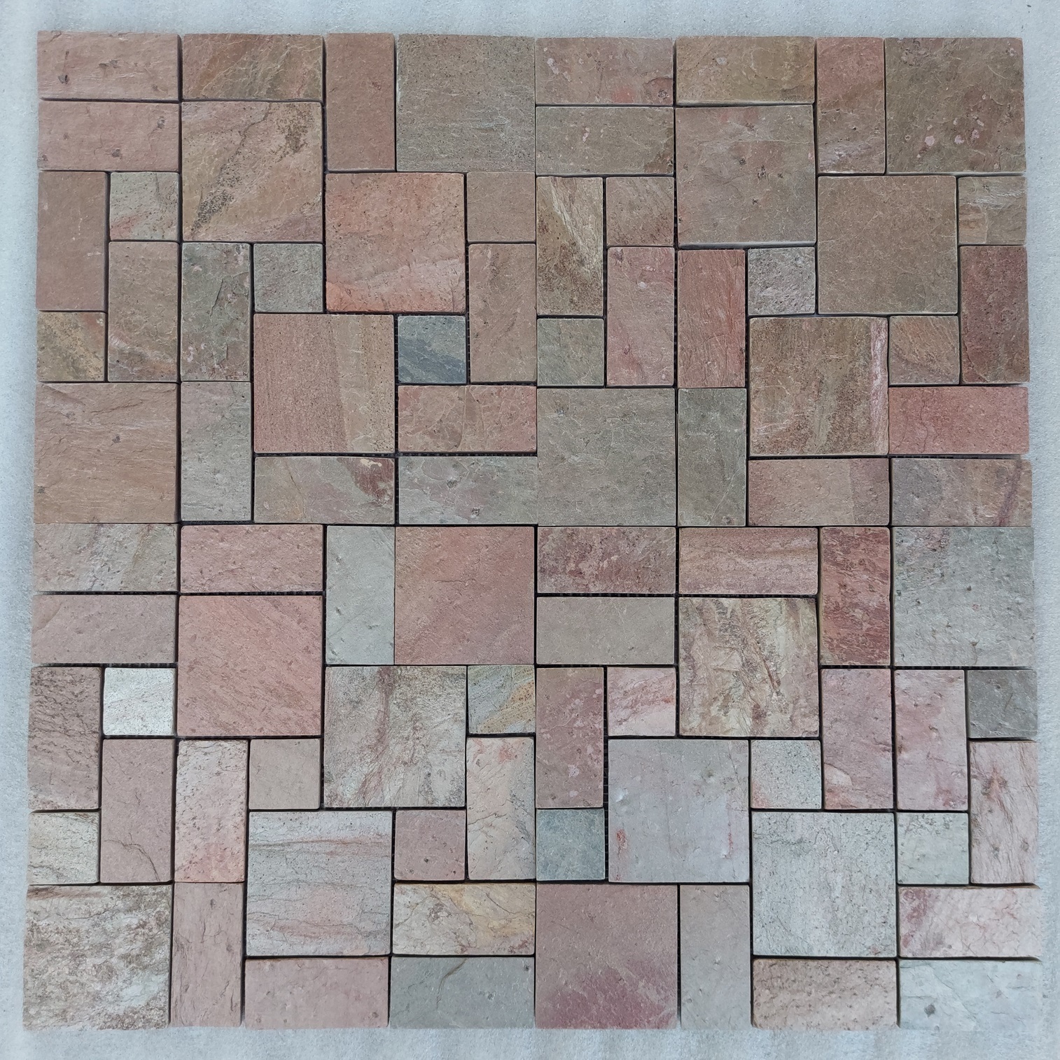 Natural Copper Slate Mosaic For Kitchen Bathroom Swimming Pool - Size: 300x300mm