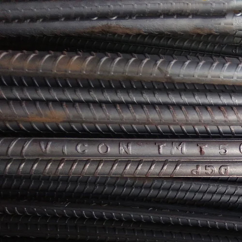 Zeecon MS TMT Bar - MS Material, 10mm Height, Fe 500D Grade | BIS 1786:2008 Compliant for Reliable Industrial Applications