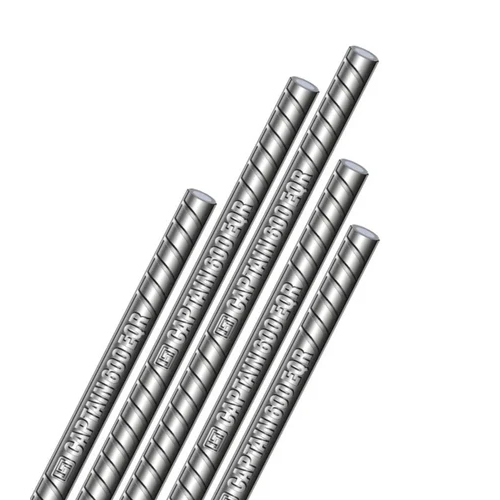 Captain 600 EQR TMT Bar - FE 600EQR MS Rings | Industrial App, Durable Material, High Strength for Reliable Performance