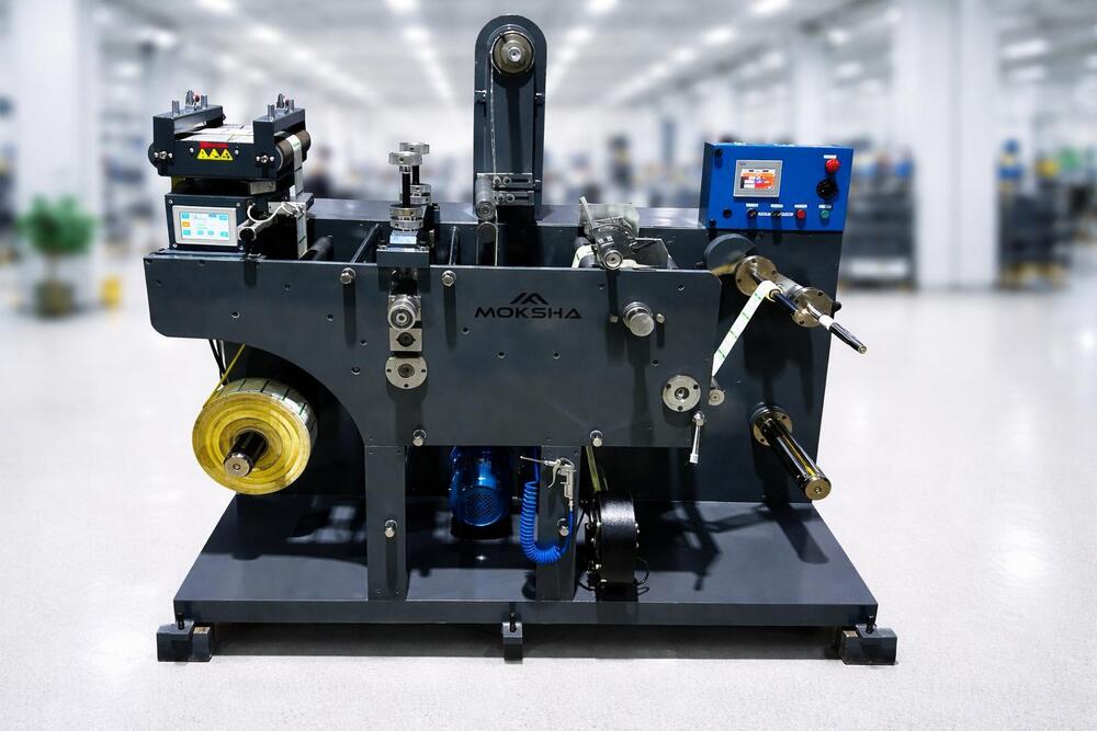 Intermittent Rotary Die Cutting Machine - Color: White