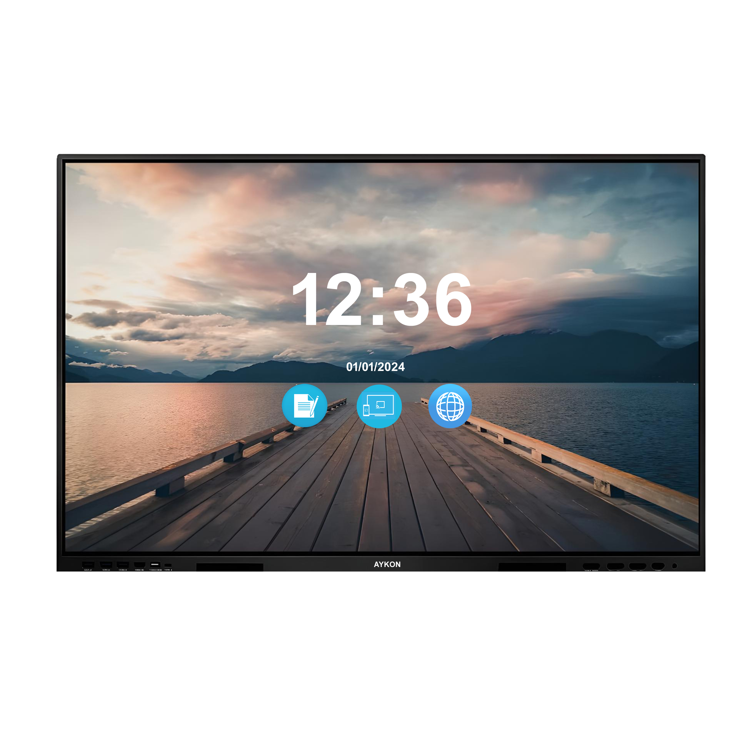 Interactive Flat Panel 86 Inch Camera - Color: Black
