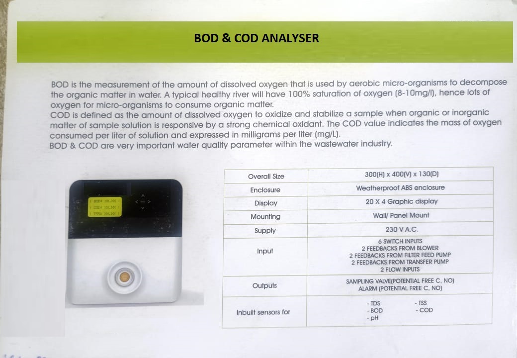 Bod & Cod Analyser