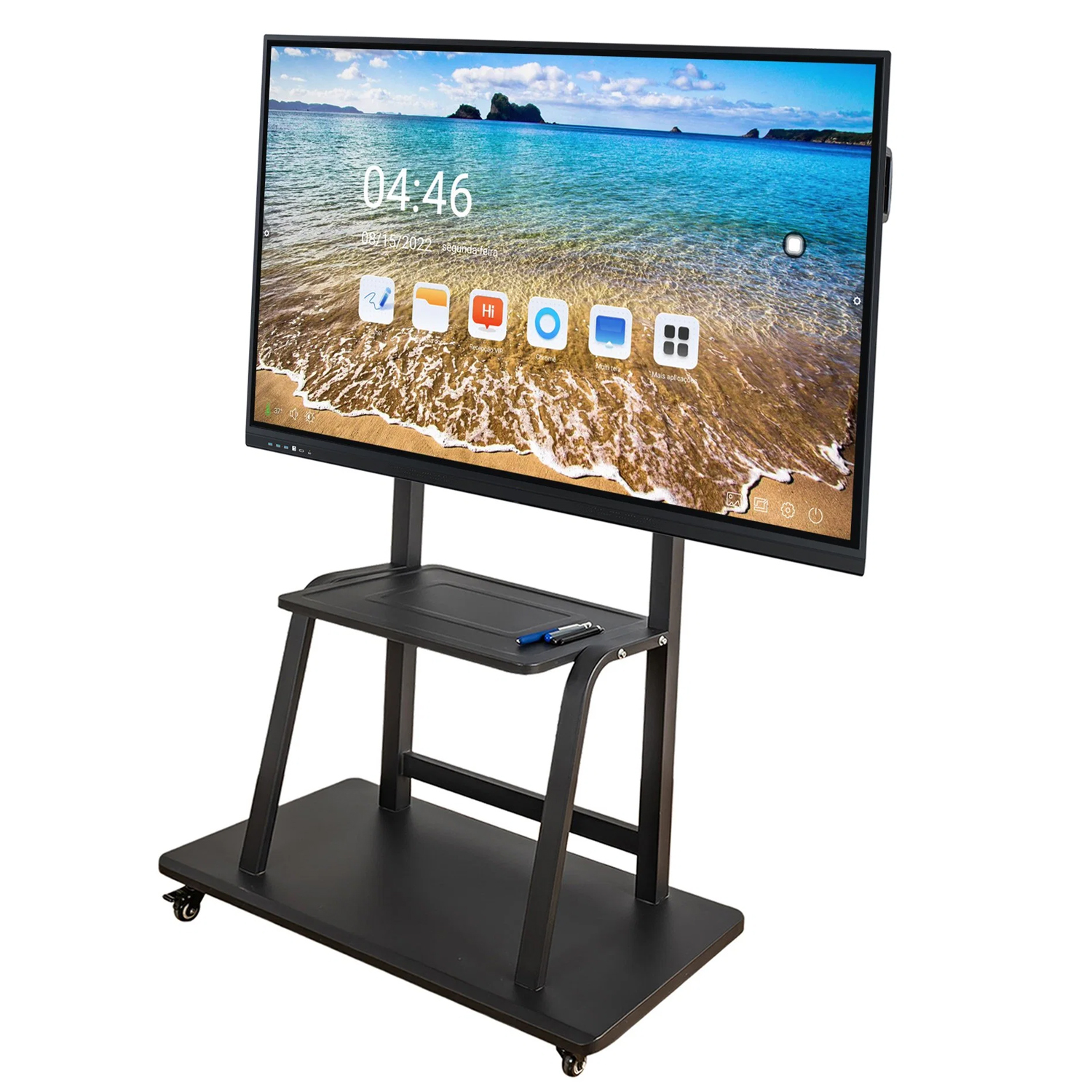 55 Inch Interactive Flat Panel Touch Tv - Color: Black