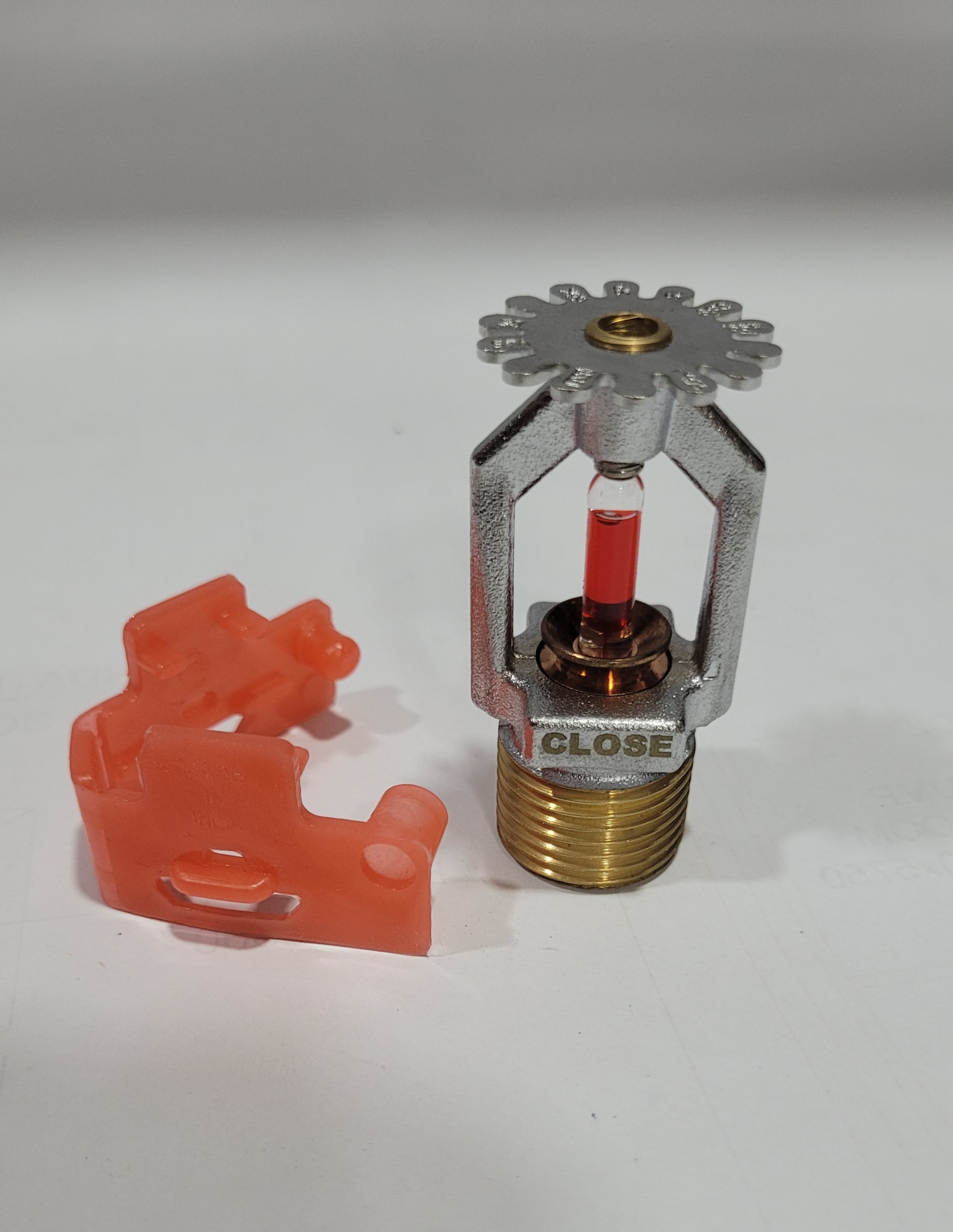 Pendent Type Sprinkler - Mild Steel Material, Golden Color | Industrial Fire Fighting Equipment With Warranty