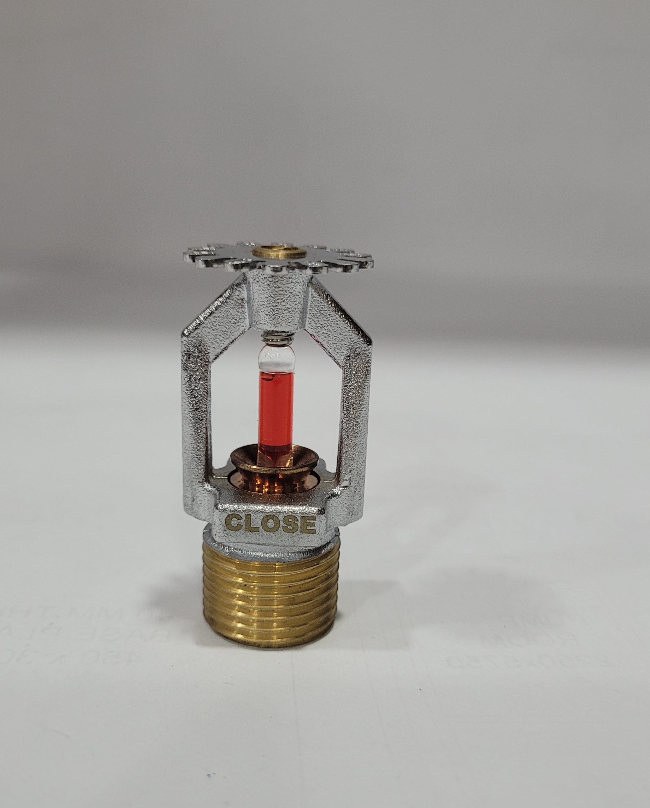 Pendent Type Sprinkler - Mild Steel Material, Golden Color | Industrial Fire Fighting Equipment With Warranty