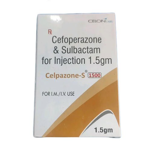 1.5 GM Cefoperazone And Sulbactam For Injection - Liquid Injection for Adult Human Use | Follow Dosage Guidelines, Store in Cool & Dry Place