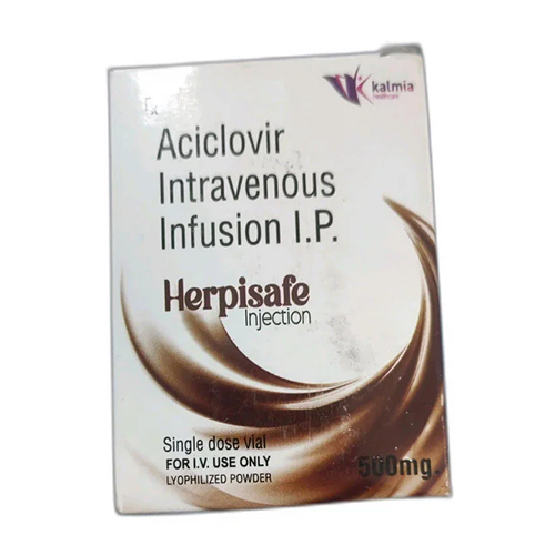 Aciclovir Intravenous Infusion - 500 MG Liquid Injection | Recommended for Human Use, Store in Cool & Dry Place