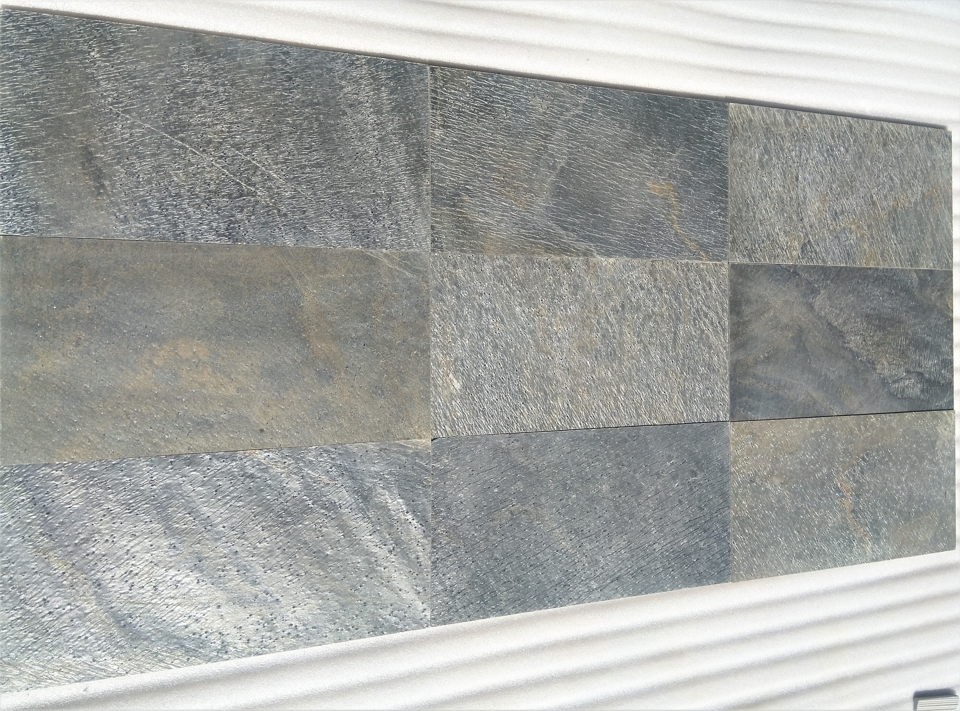 Deoli Green Quartzite Polished Honed Slate - Size: 10x10