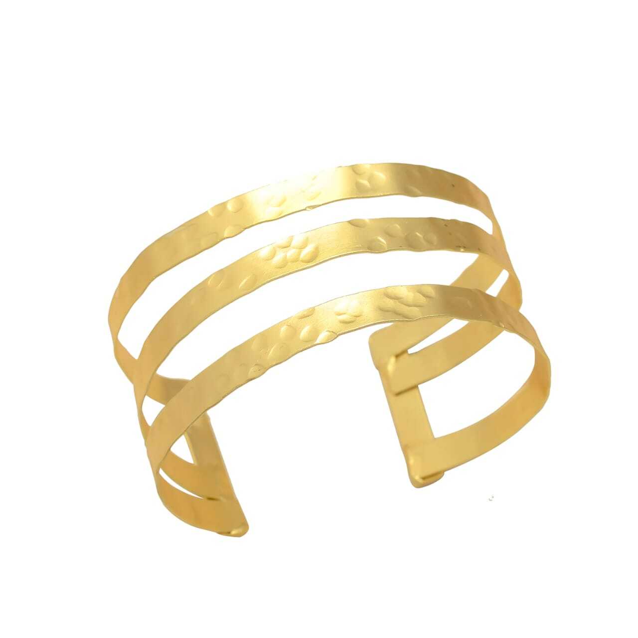 Geometric Design Cuff Bracelet - Gender: Unisex