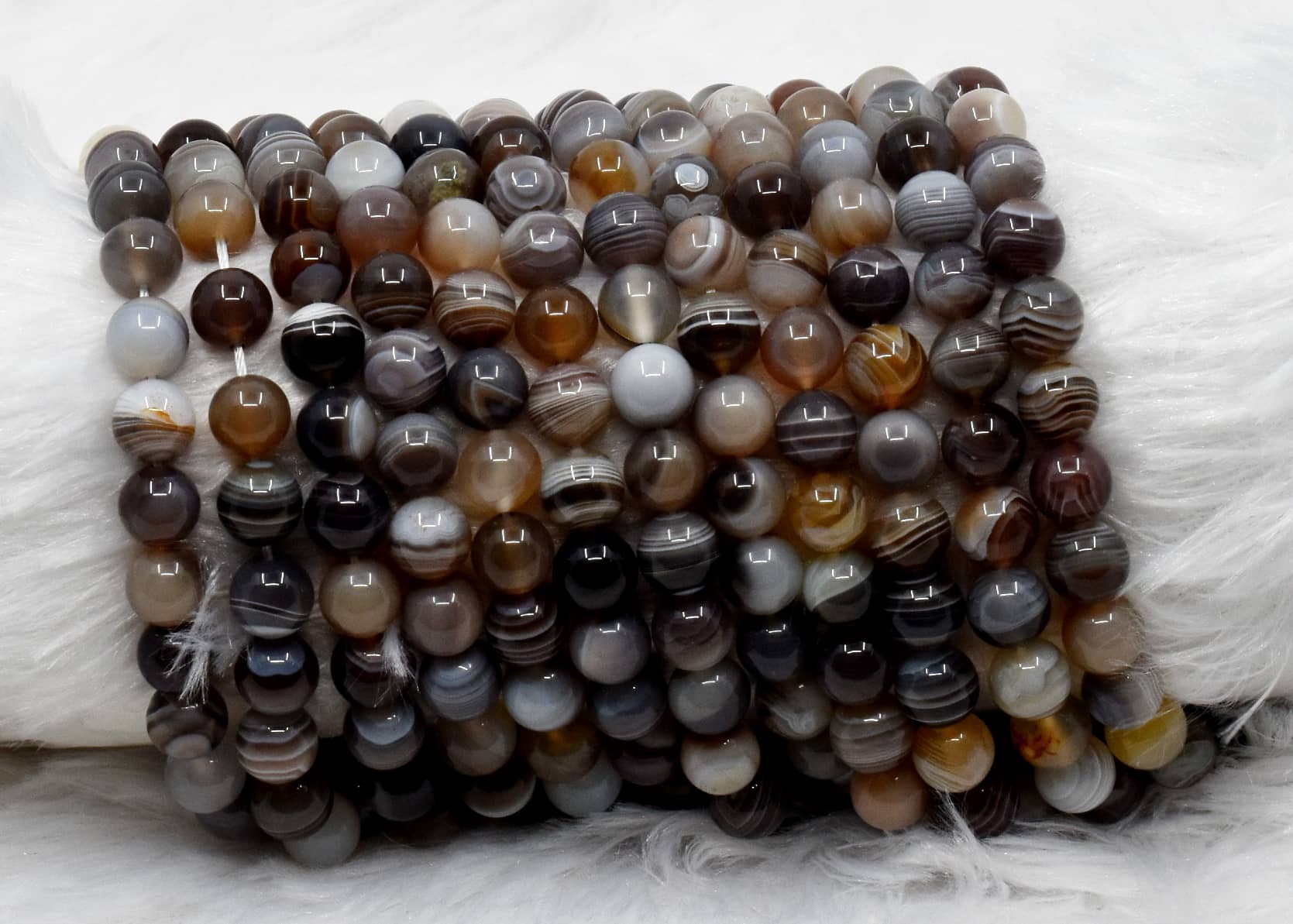 8mm Botswana Agate Beads, Gemstone Beads For Necklace ,Crystal Beads Jewelry