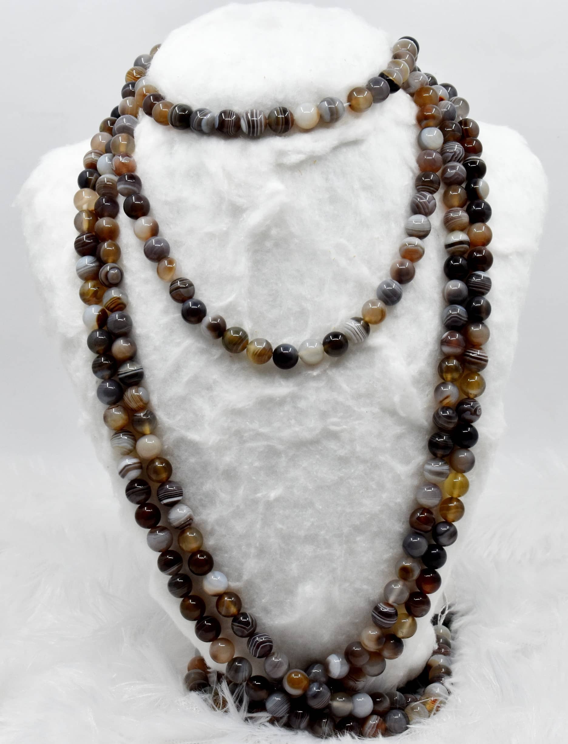 8mm Botswana Agate Beads, Gemstone Beads For Necklace ,Crystal Beads Jewelry