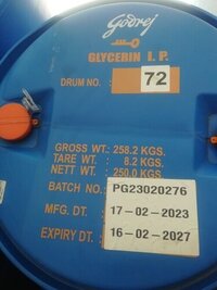 ग्लिसरीन आईपी ग्रेड