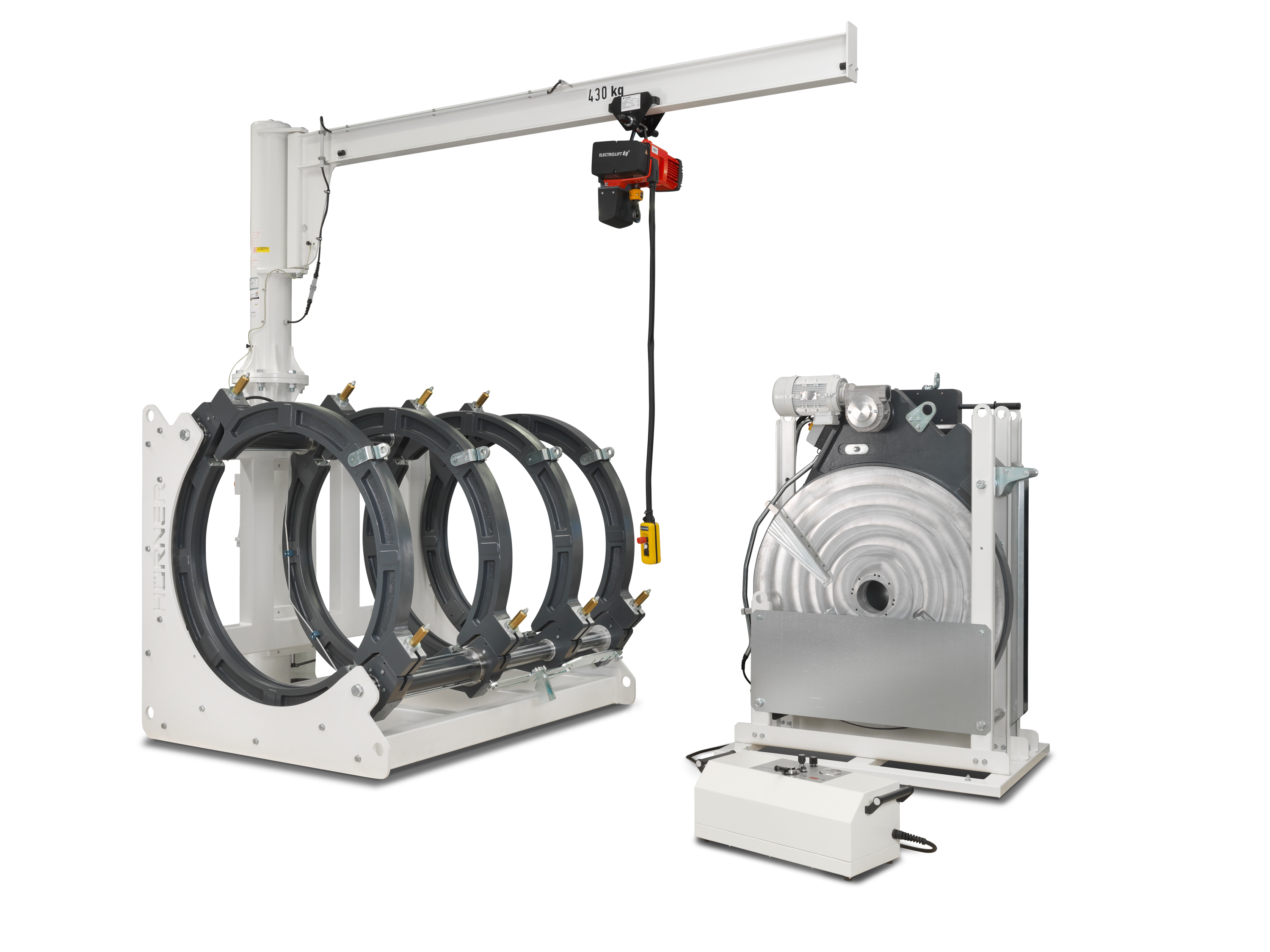 Butt Welding Unit Whiteline Manual Hydraulic - Ip 54 Rated Rugged Steel Enclosure, O.d. Sizes 40-160 Mm To 630-1200 Mm | Integrated Temperature Control, Easy Data Logger Upgrade