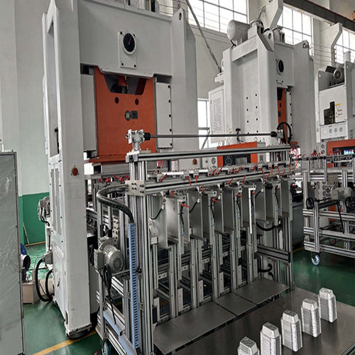 Fully Automatic Aluminium Foil Food Container Making Machine - 130 Tons Capacity, 1500 x 1000mm Workplate, Silver White Color | Magnetism Technology, Semi-Automatic Operation, Electrically Powered, Protective Painted Surface, Warranty Included