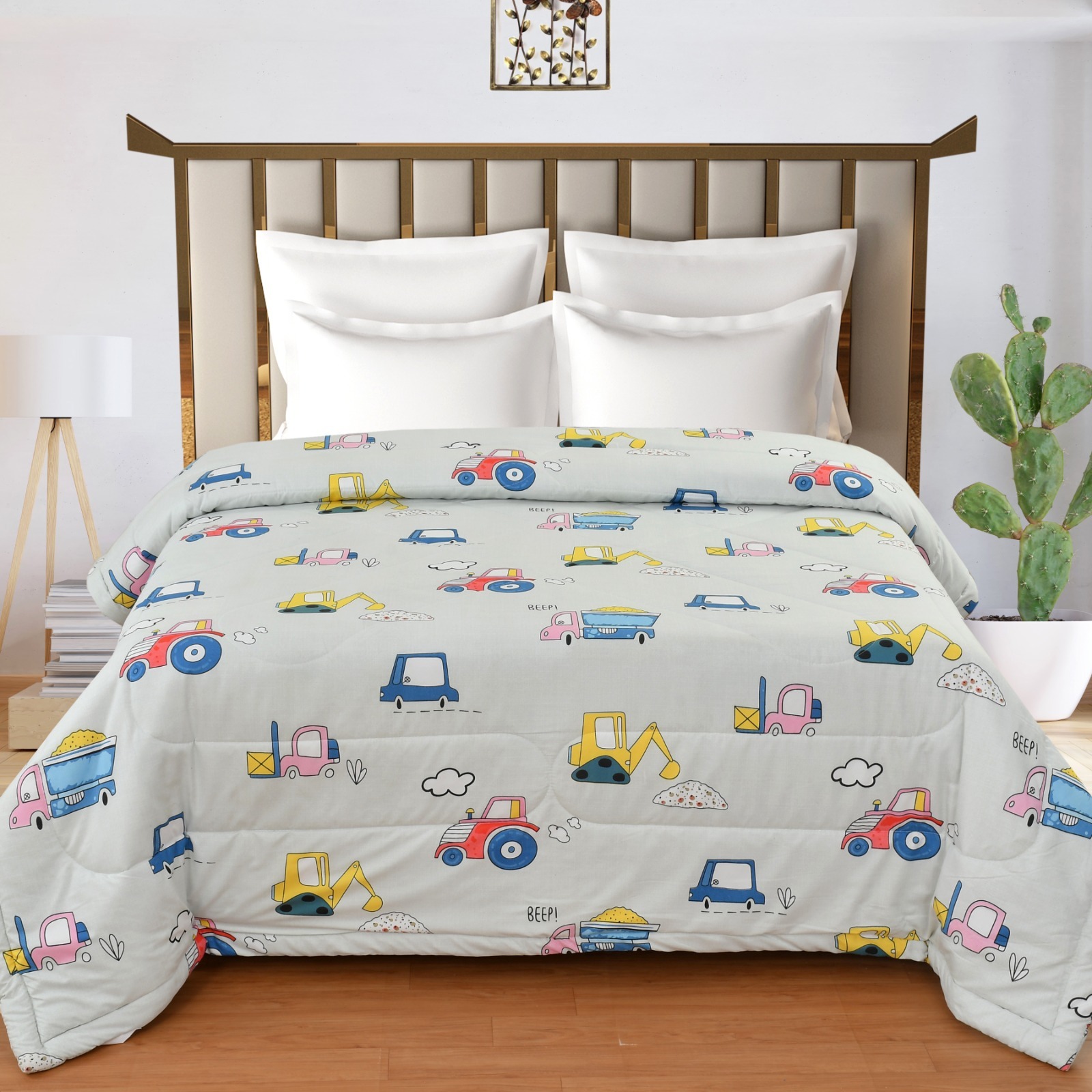 Cartoon Print Comforter Set Application: Household