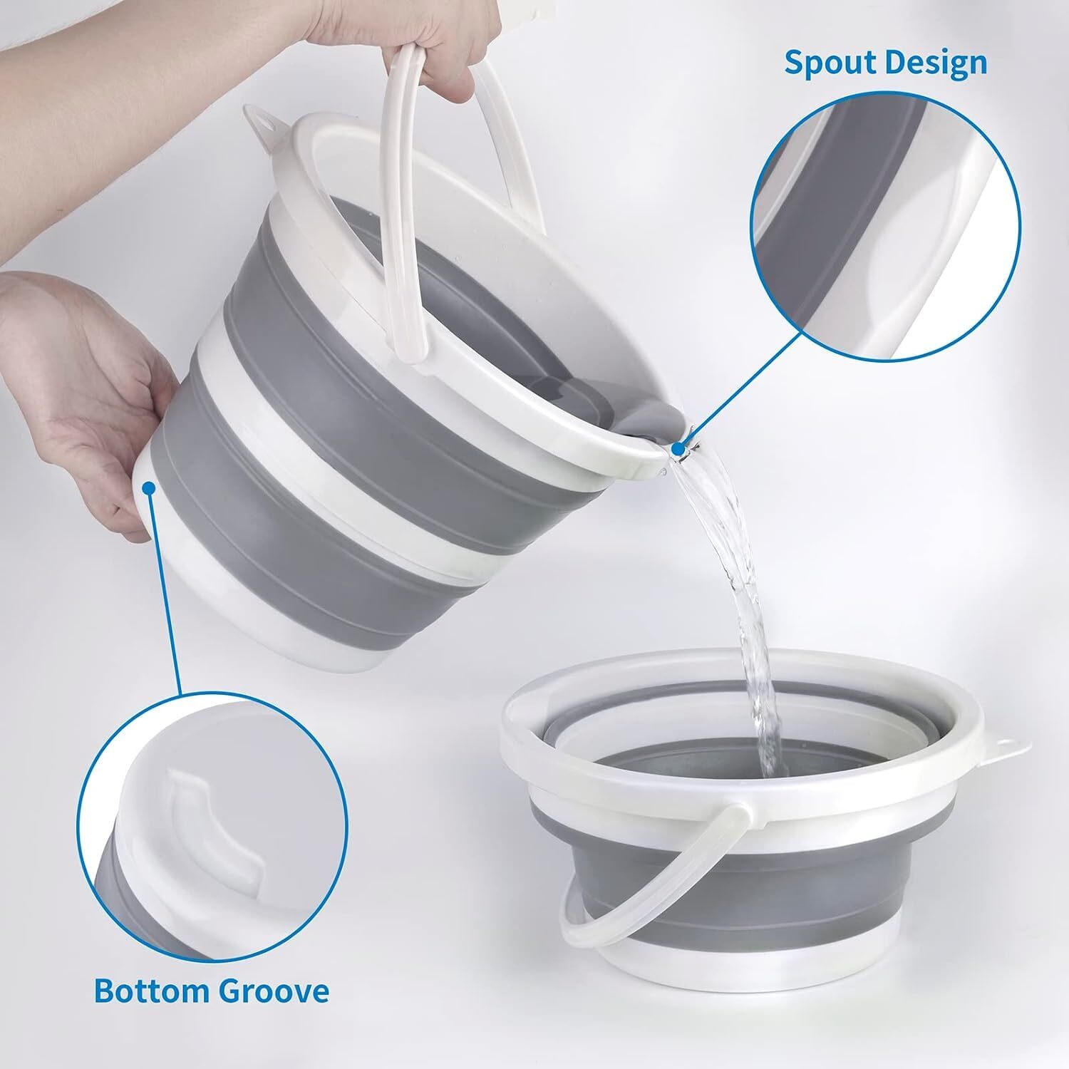 Silicone Folding Bucket (10 Liter)