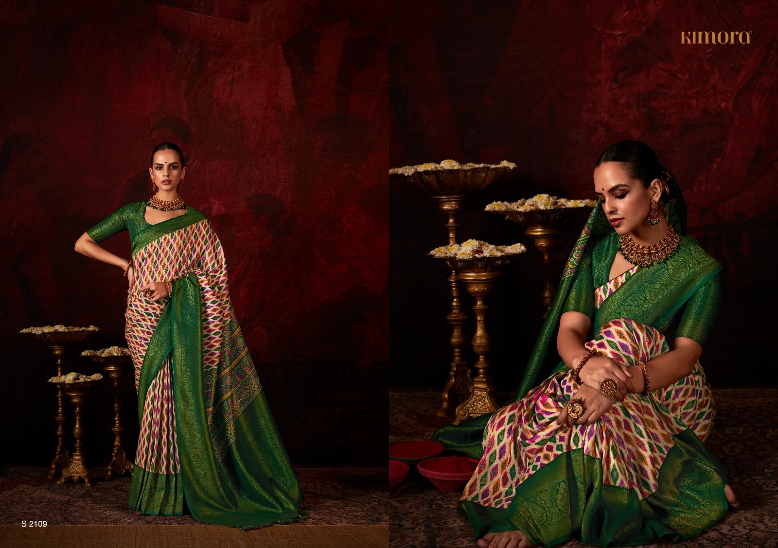 Saree Softy Silk Fabric With Digital Print
