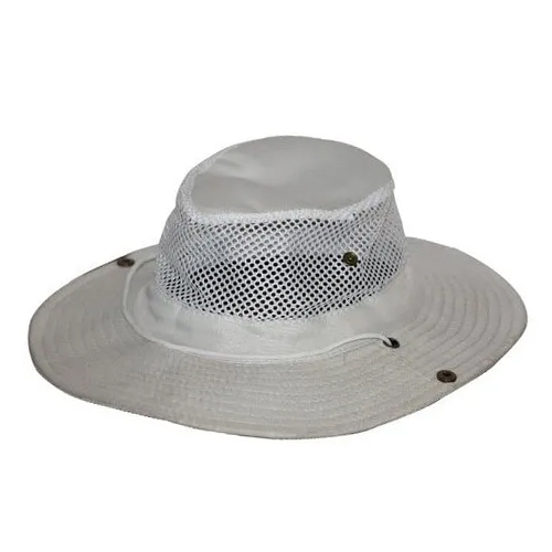 Men Cotton Hat - 100% Cotton, One Size Fits All, Grey Color, Customized Design | Stylish Accessory for Adult Men, Plain Pattern