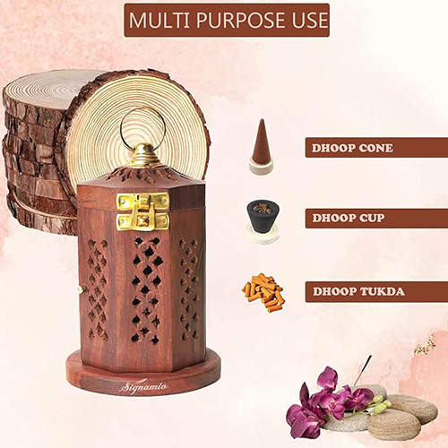 Lantern 4x6 Inches - Carved And Polished Antique Imitation Lantern | Ideal For Ceremony Or Party Decoration, Wedding Decoration, And Home Decoration