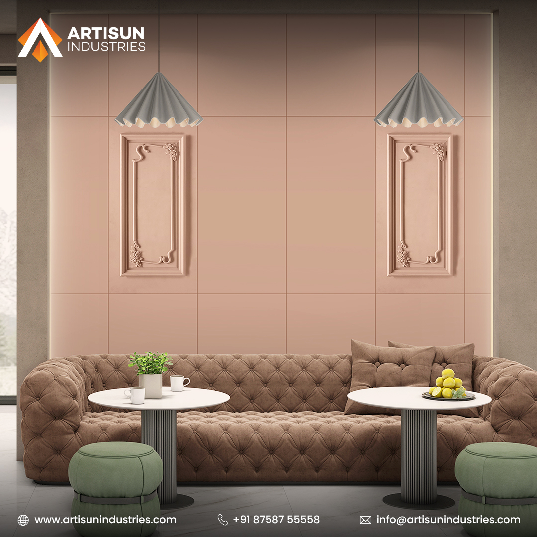 Floret Frame Pu Stone - 35mm Thickness, Cut-to-size Solid Surface | Polished Finish, Versatile Sizes And Colors Available