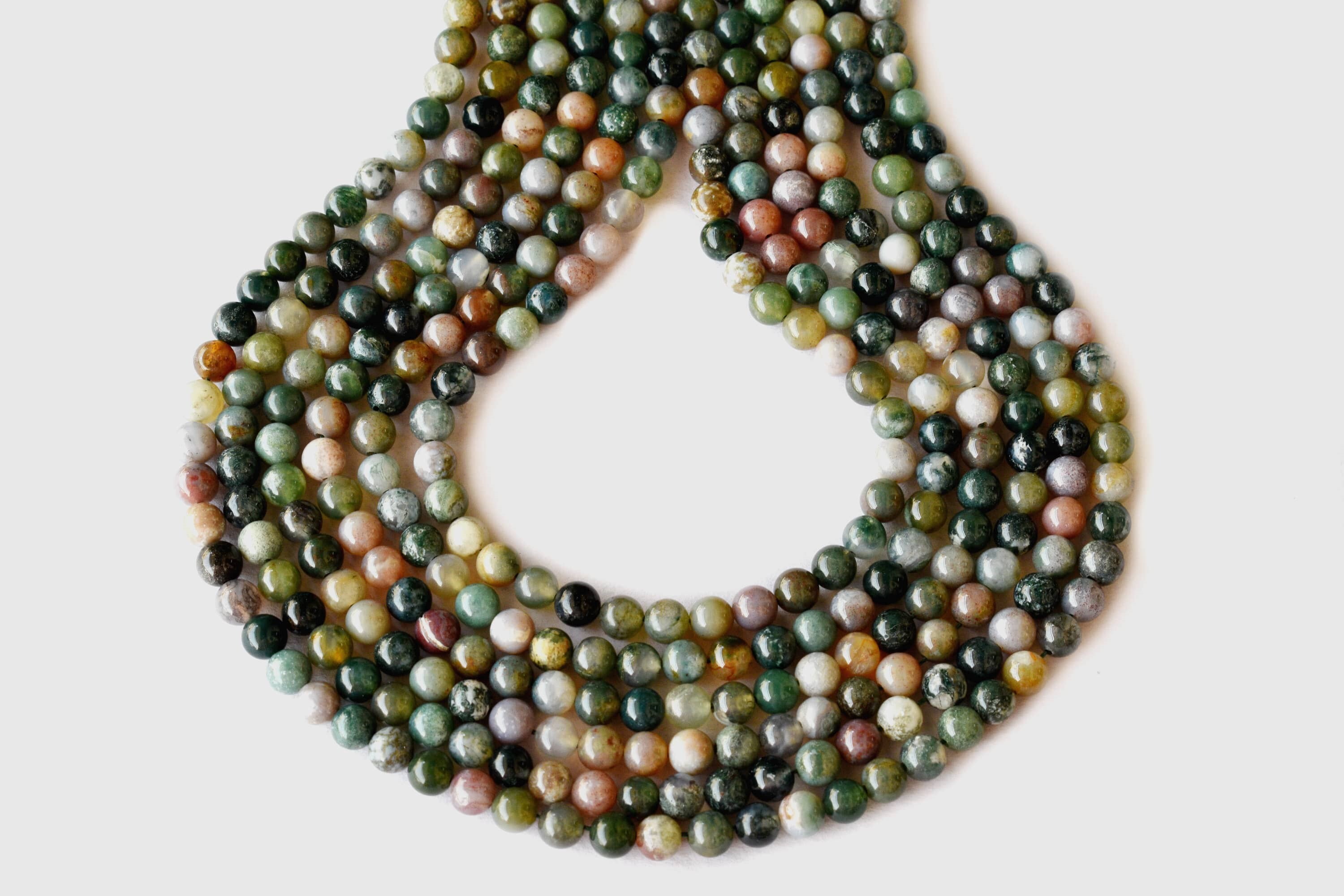 Fancy Jasper Beads - 14.5 Inch Strand, 4mm To 12mm Round Beads | Natural Polished Stone, Unique Earthy Hues