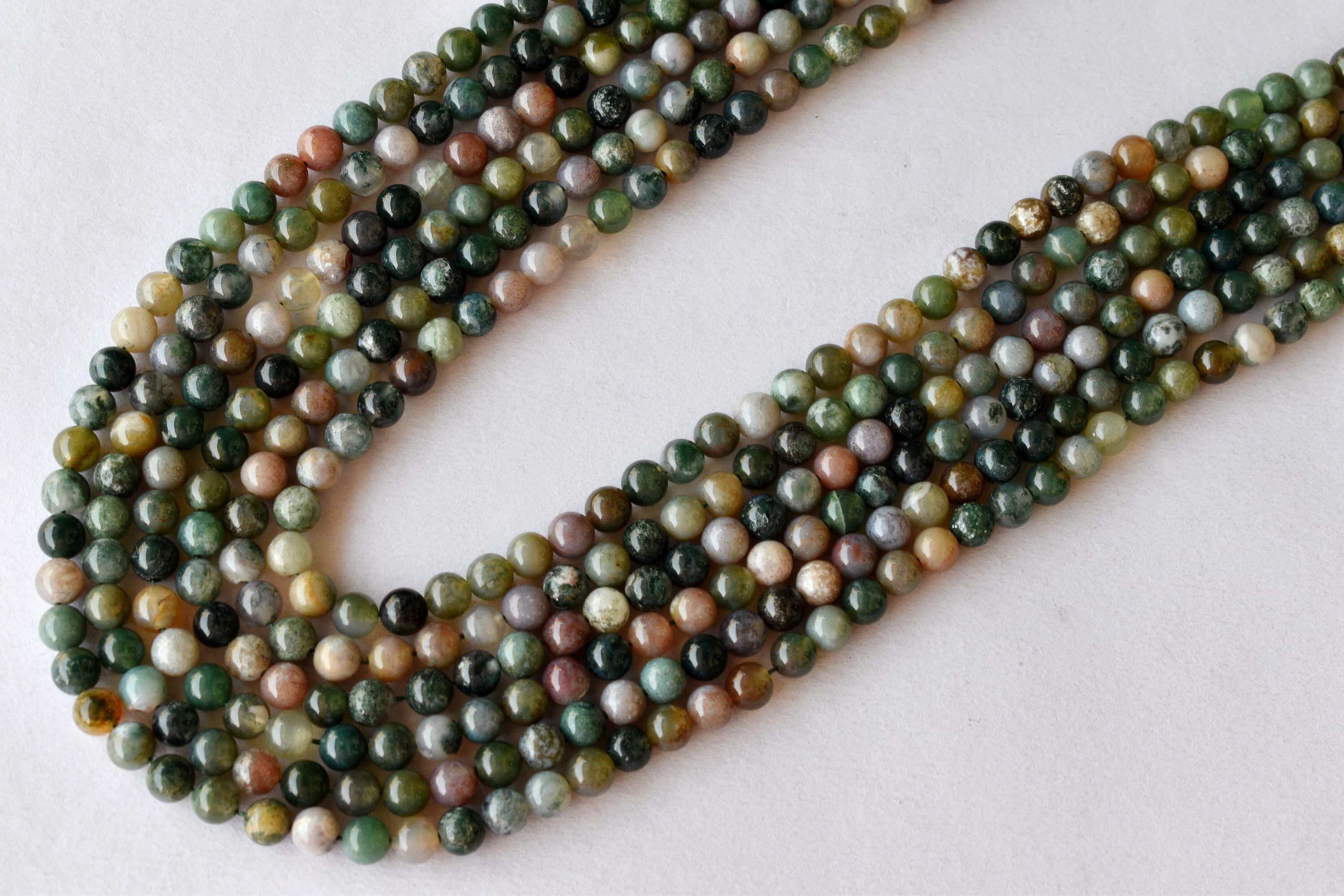 Fancy Jasper Beads - 14.5 Inch Strand, 4mm To 12mm Round Beads | Natural Polished Stone, Unique Earthy Hues