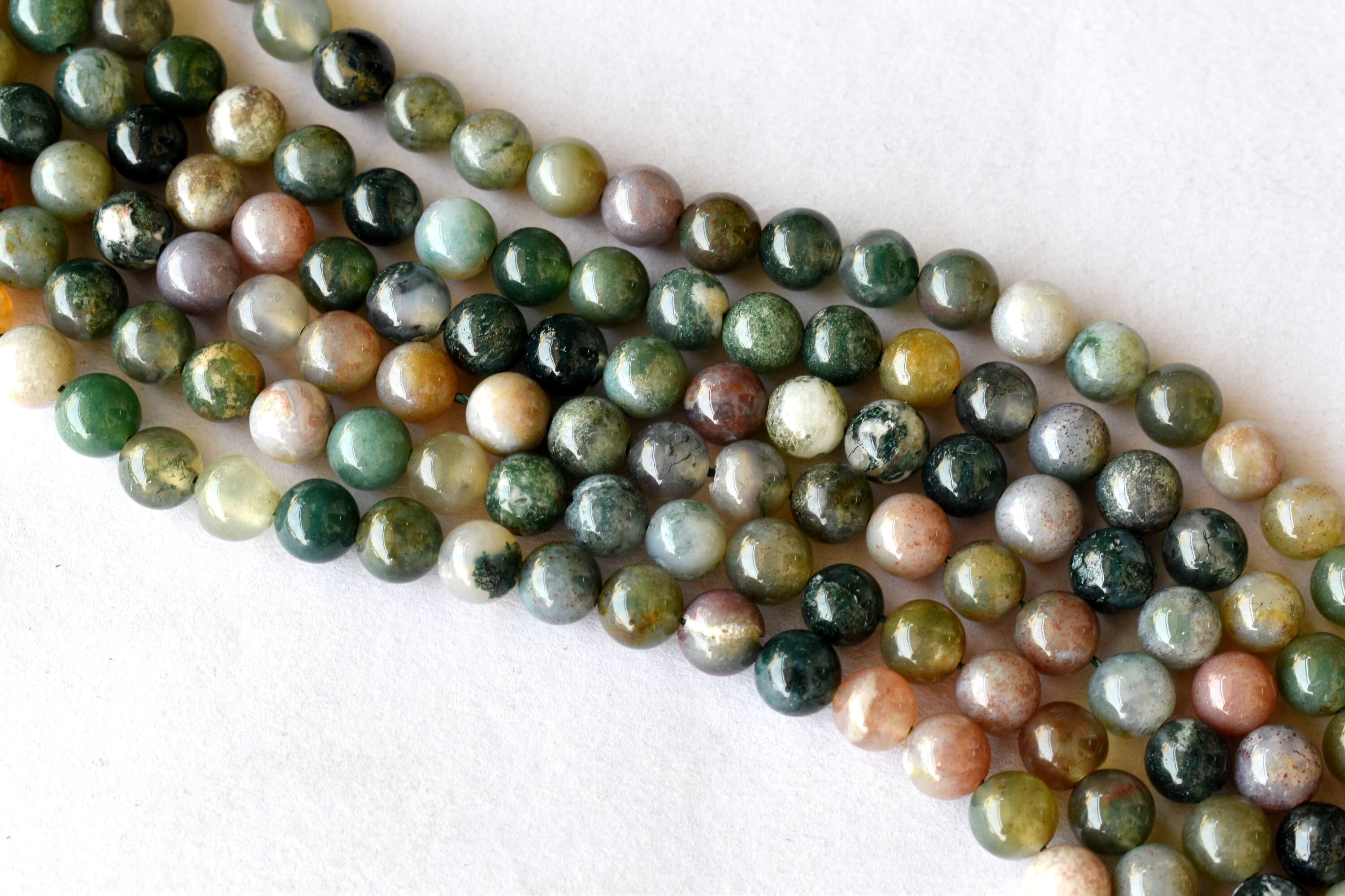 Fancy Jasper Beads - 14.5 Inch Strand, 4mm To 12mm Round Beads | Natural Polished Stone, Unique Earthy Hues