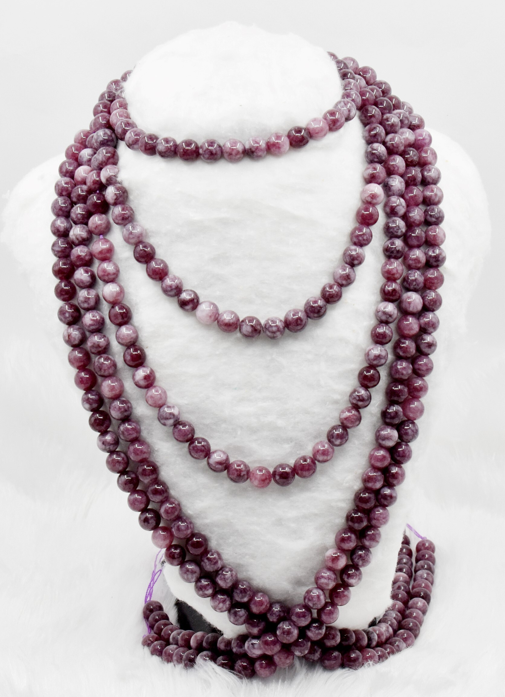 Pink Tourmaline Heated Beads - 14.5 Inch Strand, Hand-selected Polished Round Gemstone Beads For Elegant Jewelry