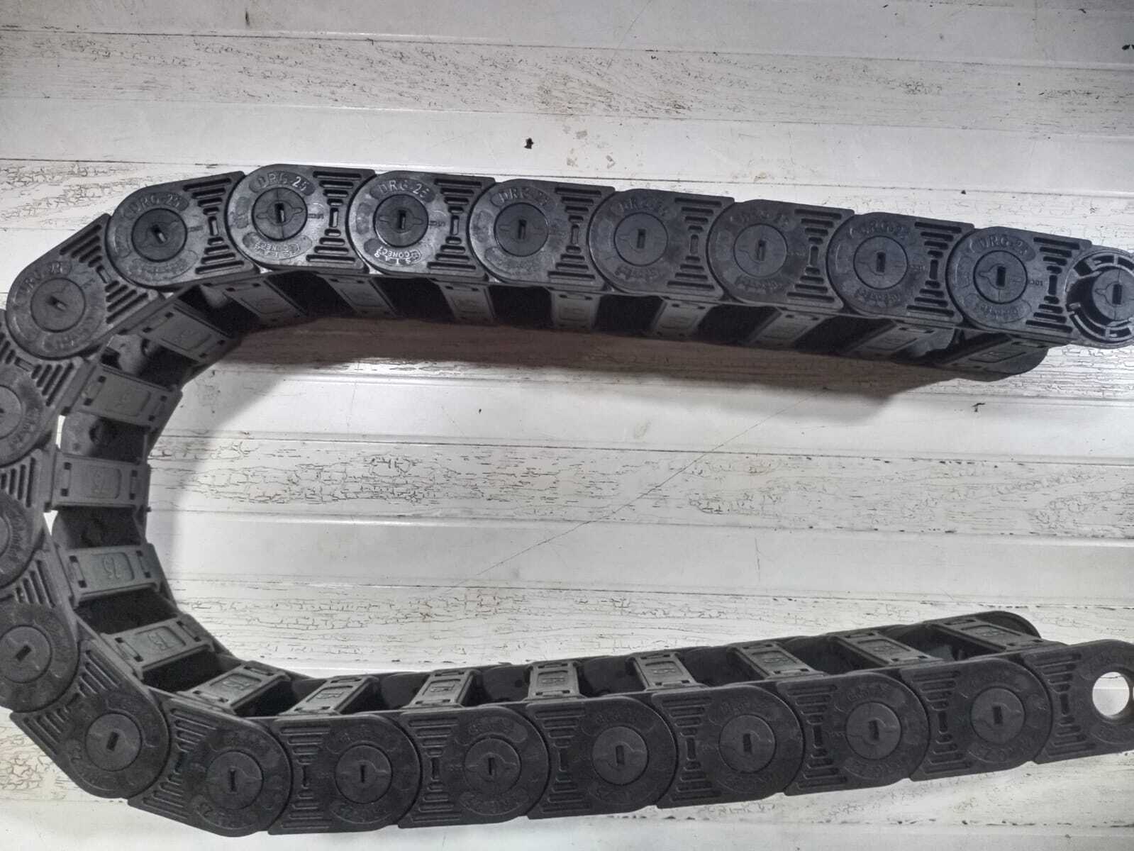 Drag Chain - Nylon-66, 25x75mm, Black | Ready Stock, Suitable For Machinery Usage, 1 Year Warranty