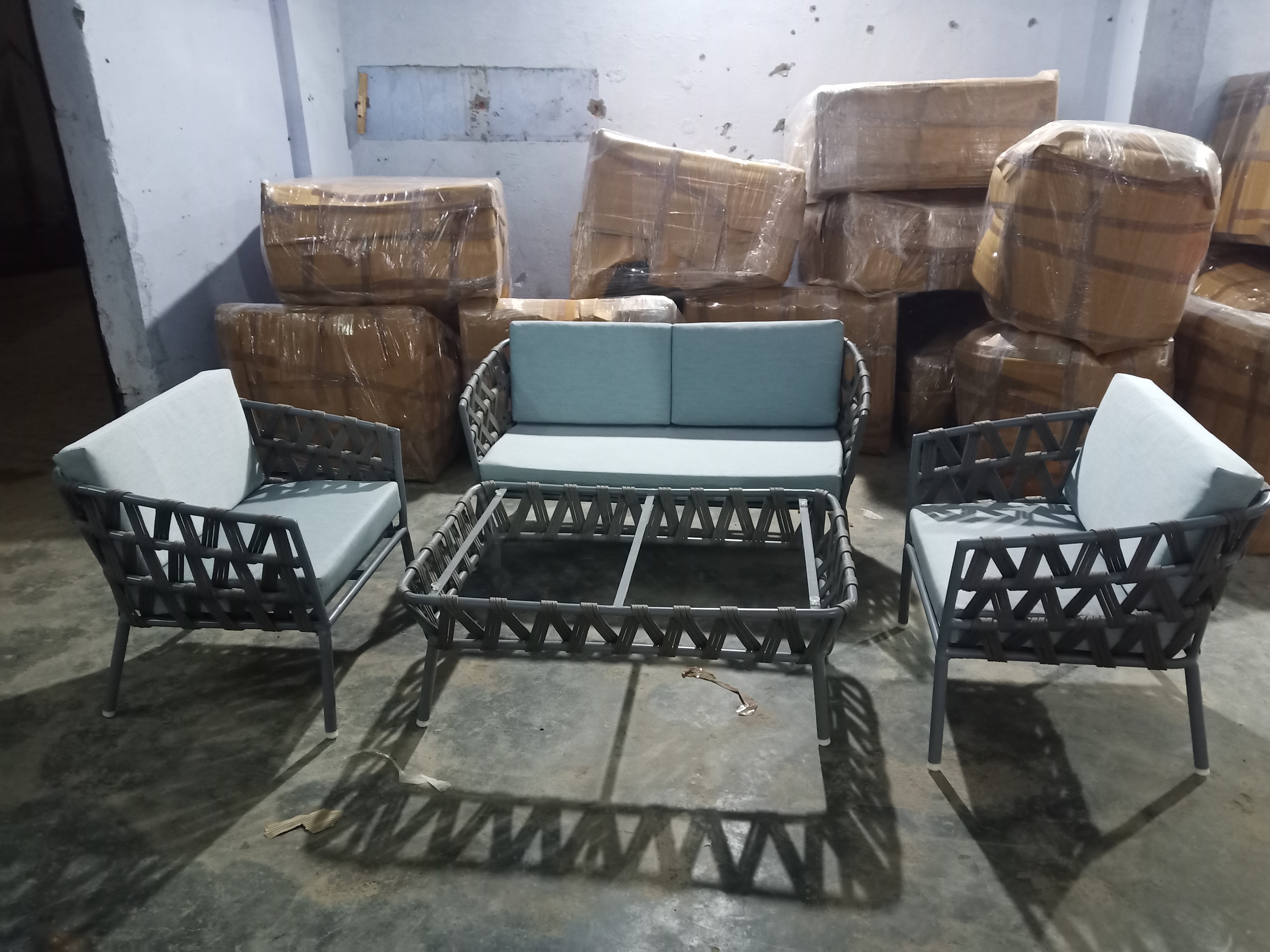 Braid And Rope Sofa Set