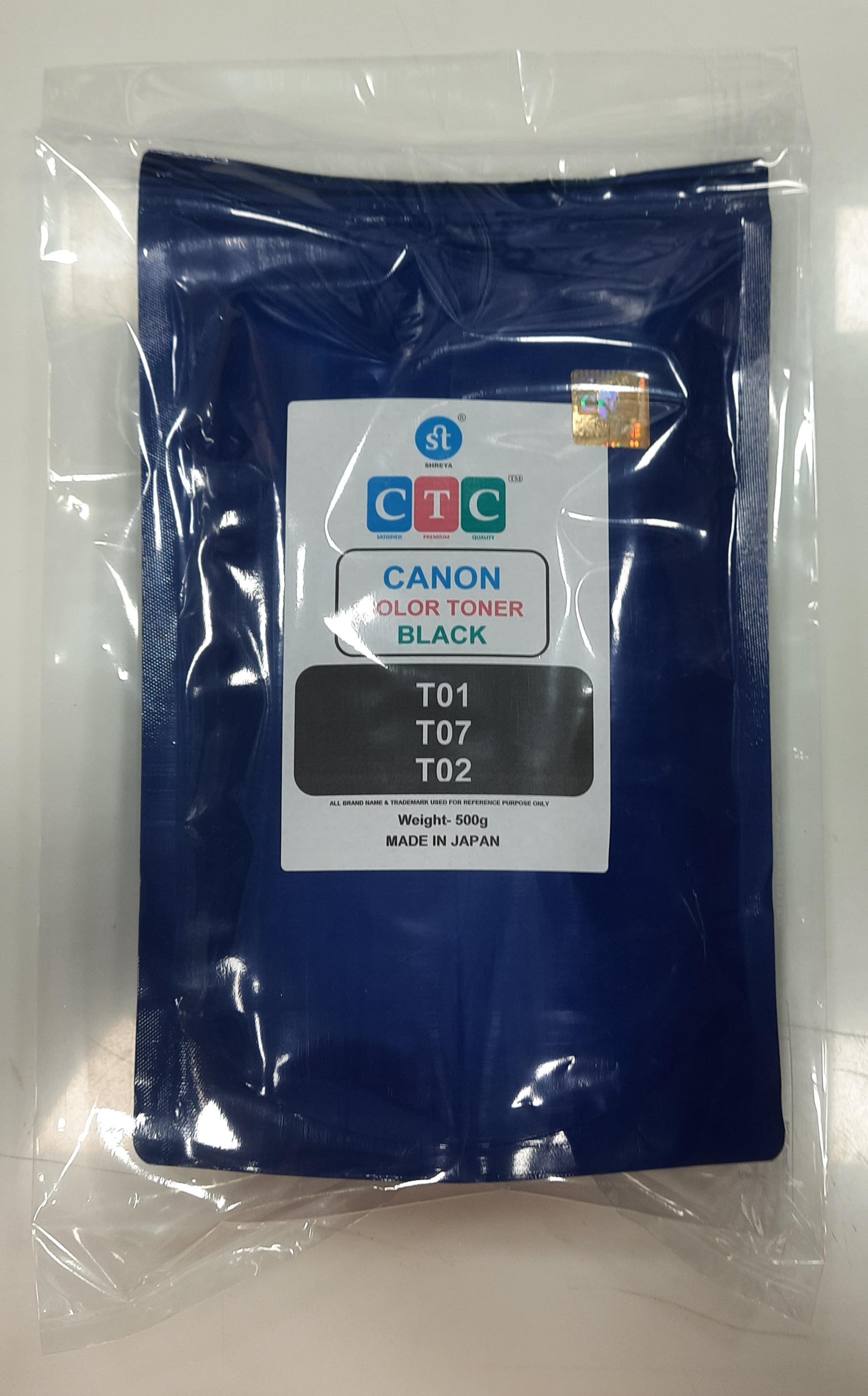 Ctc Canon T01 T07 T02 Cymk Color Toner Powder - Color: Cyan
