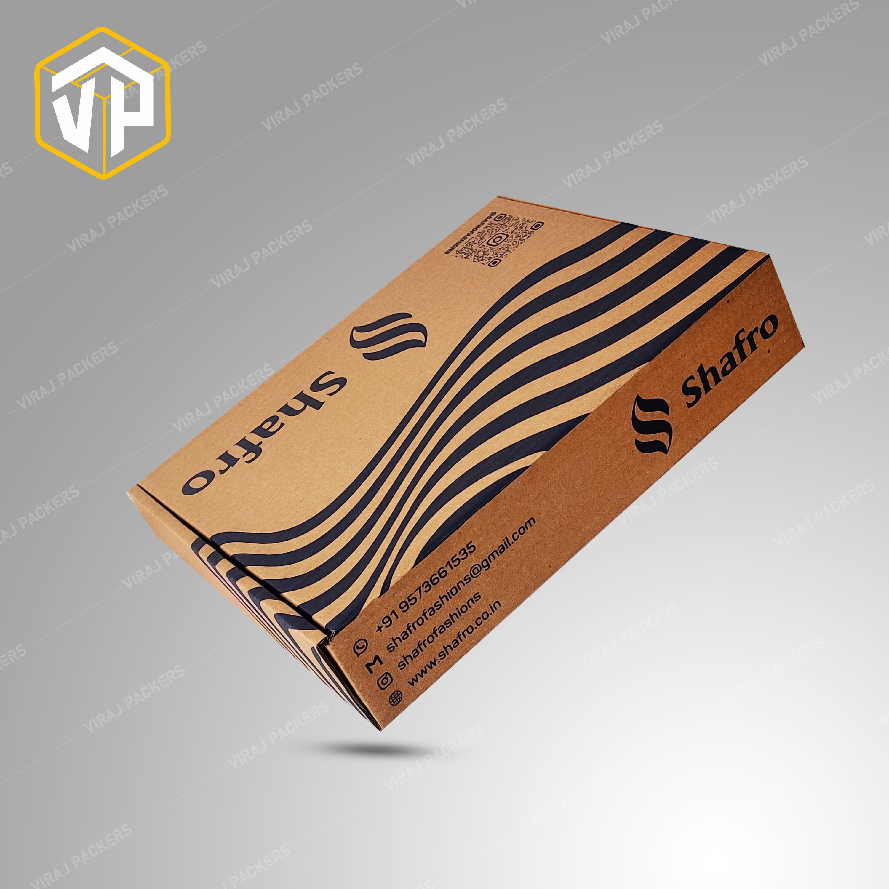 Courier Printed Boxes - Virgin Kraft Paper, Customized Size , Different Colors Available