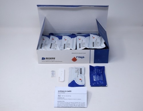 Syphilis Test Kit - 3rd Generation, 50 Tests Card & 100 Tests Strip | Antibody Detection For Treponema Pallidum, 100% Sensitivity, High Immunoreactivity