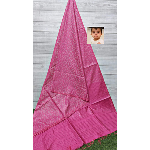 Casual Pink Bhagalpuri Silk Saree
