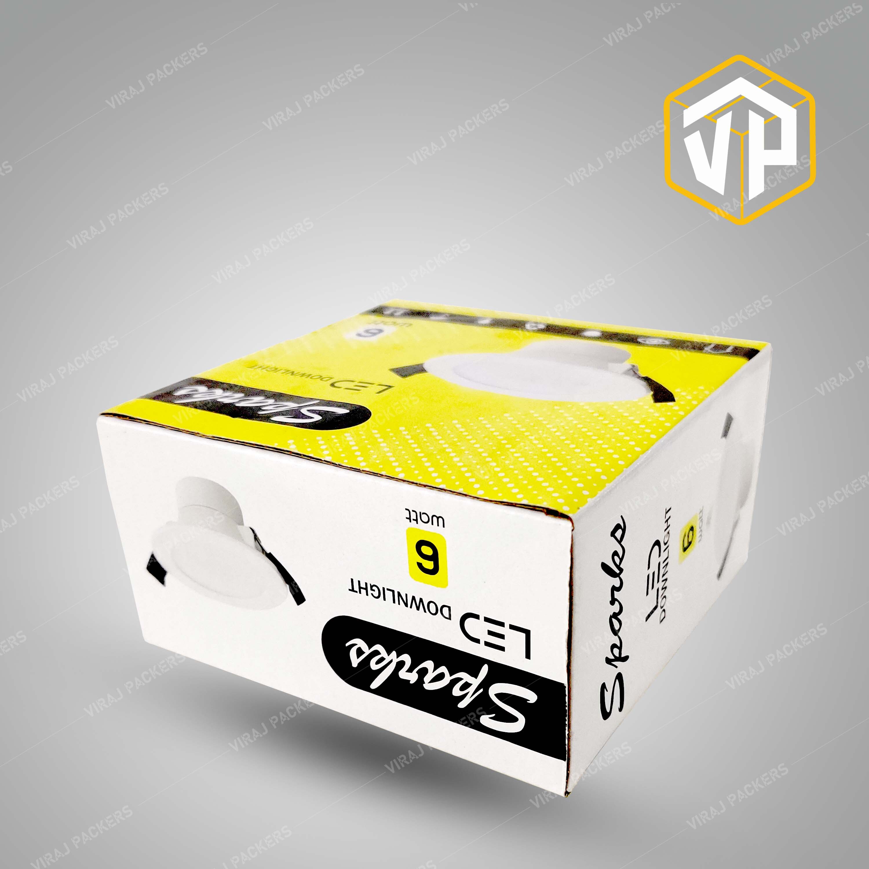 Customized Concealed Light Packaging Boxes - Unbleached Kraft Paperboard, Customized Size, Multi-color Options | Rectangular Shape For Electronic Use