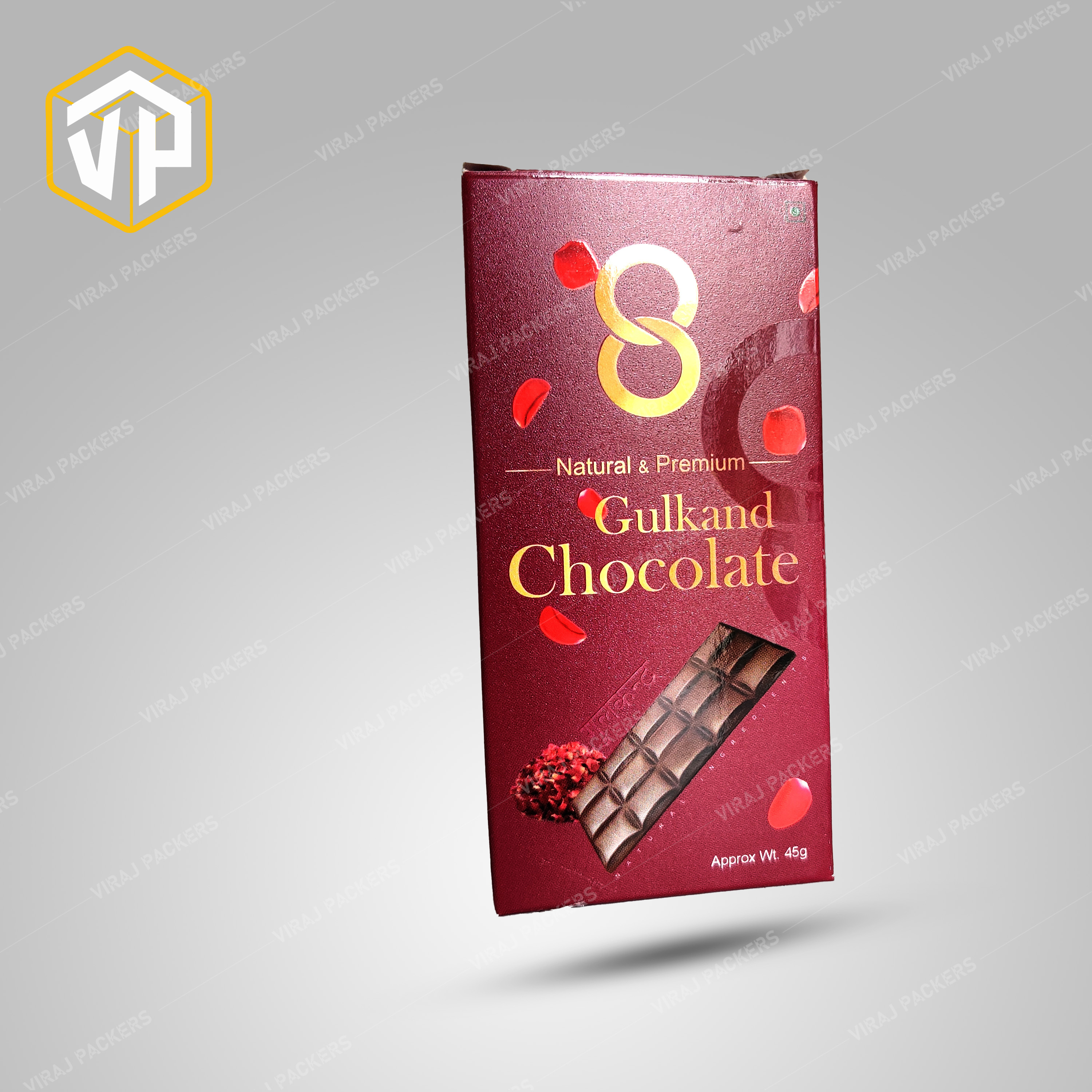 Customized Chocolate Bars Packaging Box - Unbleached Kraft Paperboard, Customized Size, Rectangular Shape, Available In Different Colors | Ideal For Food Industry Use