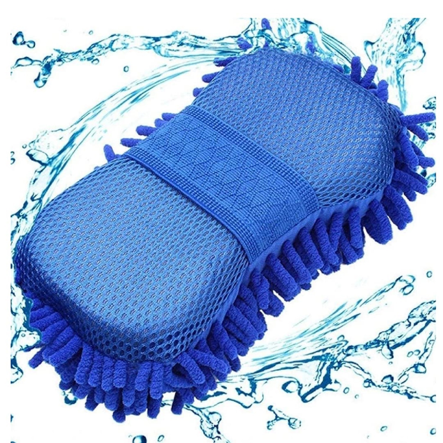 Multipurpose Car Wash Sponge - Large Size, Blue Color | Easily Clean Larger Areas, Scratch-free Design, Perfect For Versatile Car Cleaning