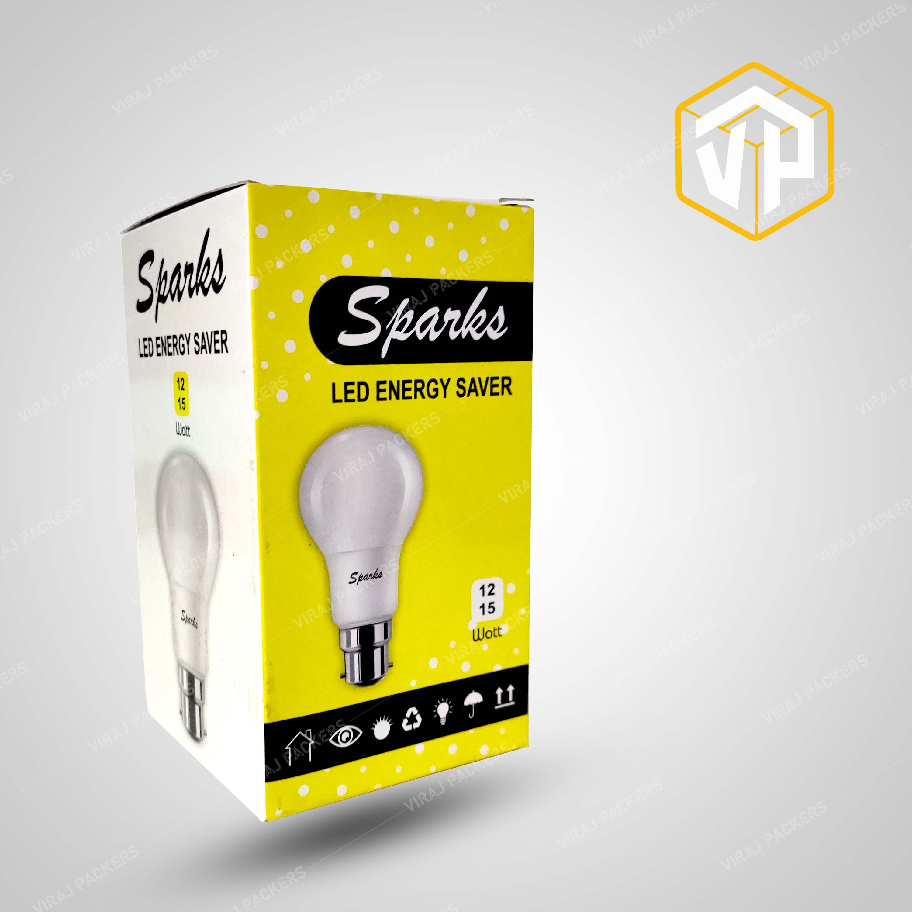 Glossy Lamination Led Bulb Packaging Box By Viraj Packers
