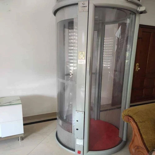 Glass Capsule Passenger Lift - Durable Steel, Electric Power Supply | AC Drive Type, User-Friendly Calling Box